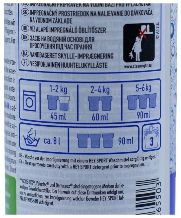 Засіб для просочення під час полоскання HeySport Impra FF Wash In 250 ml (20655000)