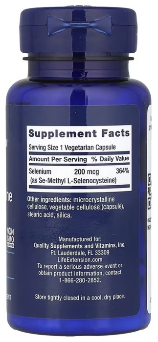 Se-Methyl L-Selenocysteine 200 mcg - 90 vcaps