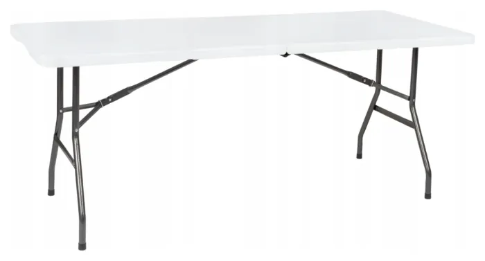 Розкладний стіл для кейтерингу FunFit 180x74 x 4 см Білий (4899)