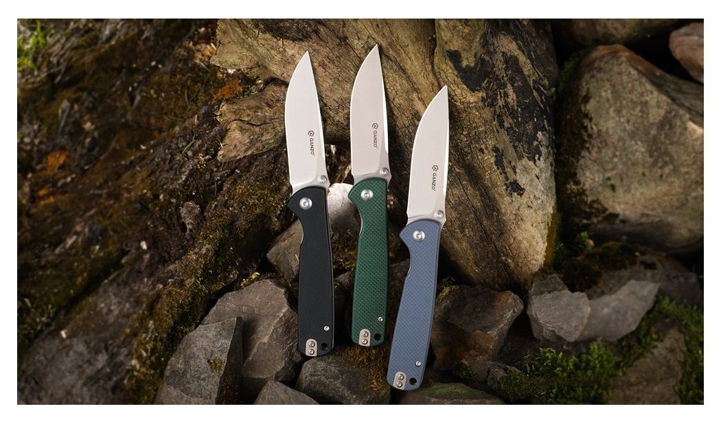 Ніж складаний Ganzo G6805-GB синьо-зелений, укр, укр