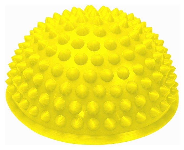 Півсфера масажна кіндербол EasyFit 15 см жорстка жовта, укр, укр
