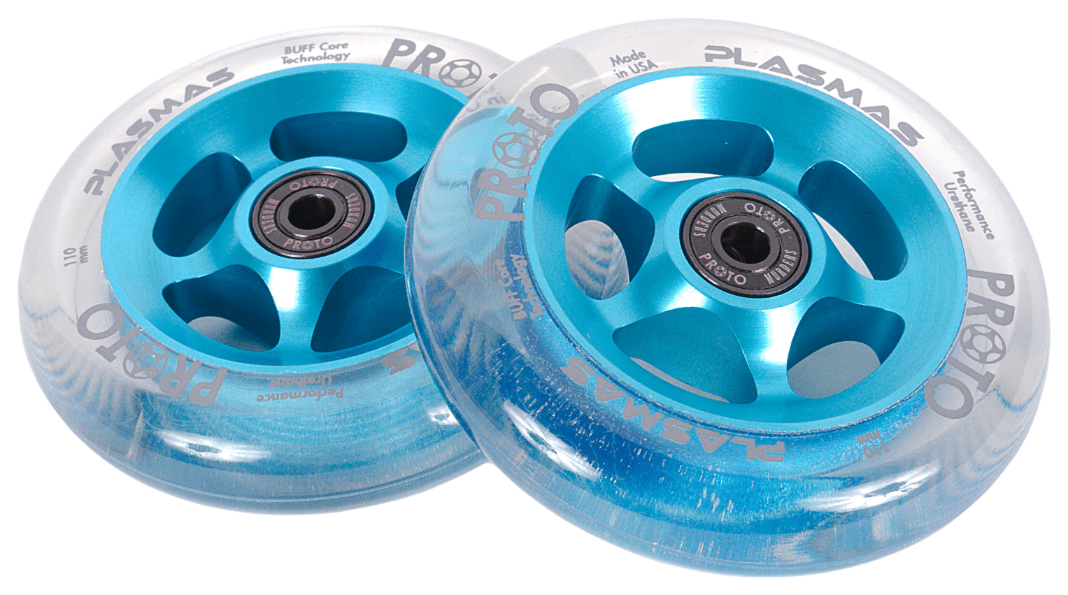 Колеса для трюкового самоката Proto Plasma Pro Scooter Wheels 2-Pack 110mm - Electric Blue