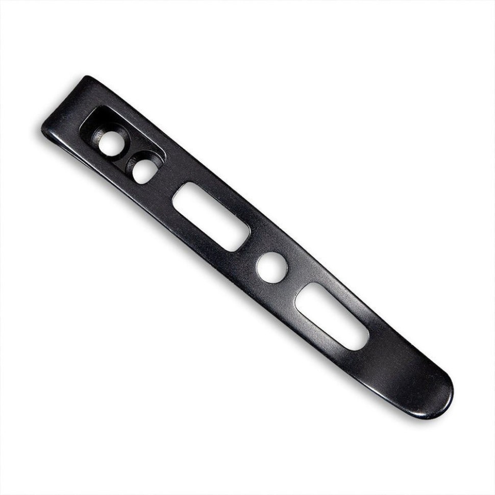 Клипса карманная стальная черная (50 мм) Sencut без винтов SA14A