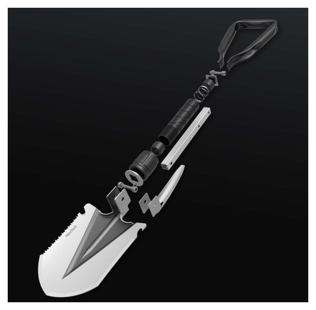 Багатофункціональна складна саперна міні лопата NexTool NE20033, укр, укр