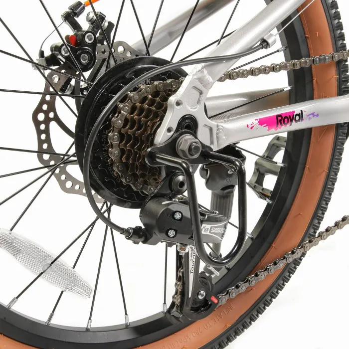Велосипед дитячий RoyalBaby 20" JUNIOR MTB ALLOY 7 SPEED, OFFICIAL UA, Silver