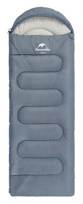 Спальний мішок Naturehike Y150L NH21MSD08, правий, сіро-блакитний, укр, укр