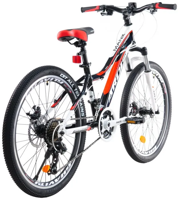 Велосипед Ardis 24 MTB AL "MANIK", Чорно-червоний