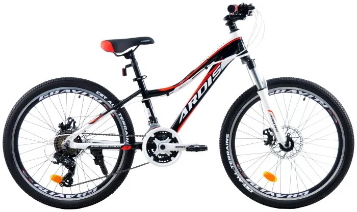 Велосипед Ardis 24 MTB AL "MANIK", Чорно-червоний