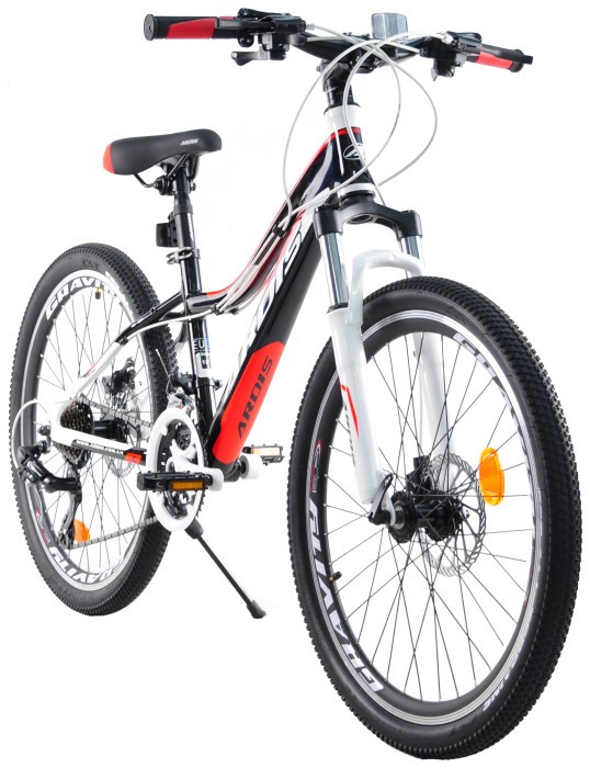 Велосипед Ardis 24 MTB AL "MANIK", Чорно-червоний