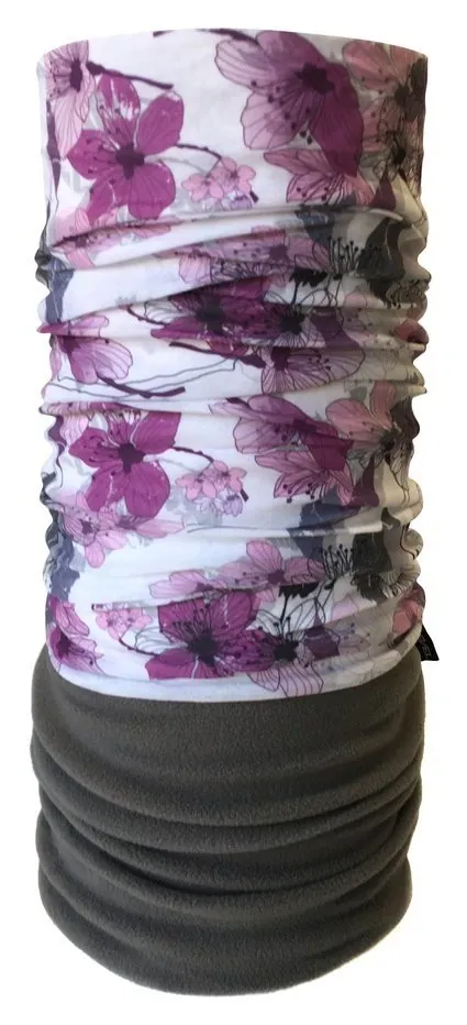 Бандана-бафф багатофункціональна Level SAKKURA One size Gray/pink (LSMS21U3M) (one size gray, pink)