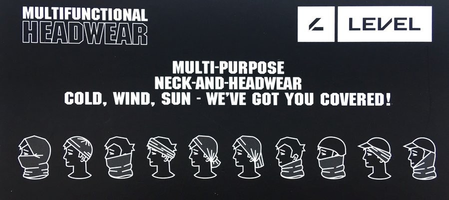 Бандана-бафф многофункциональная Level SAKKURA One size Gray/pink (LSMS21U3M)