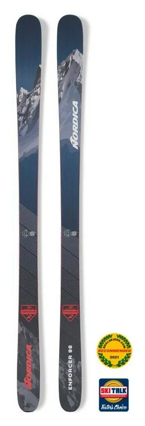 Лижі гірські (без кріплень) Nordica ENFORCER 88 172см Grey/blue/red (0A131000) WRH (179 см сірий/блакитний, червоний)
