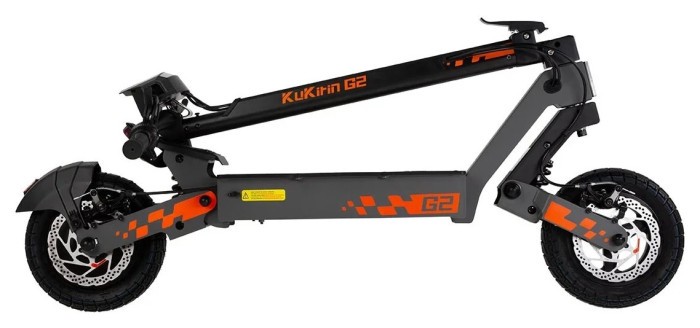 Електросамокат Kugoo Kirin G2 2025 (800 Вт; 15 А*год; 48 В), чорний, укр, укр