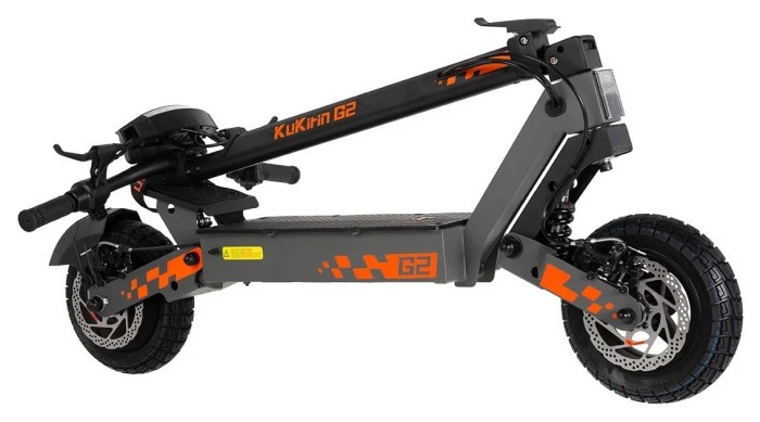 Електросамокат Kugoo Kirin G2 2025 (800 Вт; 15 А*год; 48 В), чорний, укр, укр