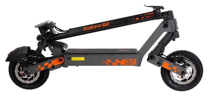Електросамокат Kugoo Kirin G2 2025 (800 Вт; 15 А*год; 48 В), чорний, укр, укр