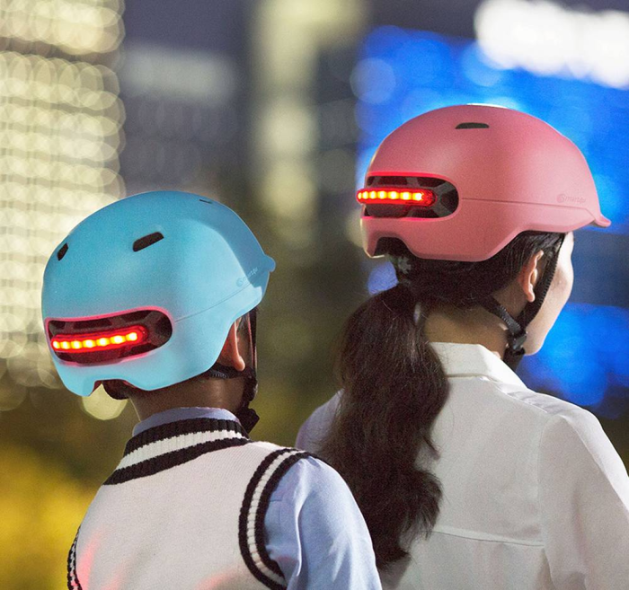 Шлем Smart4u City Light Ride Smart Flash Helmet Blue Size L