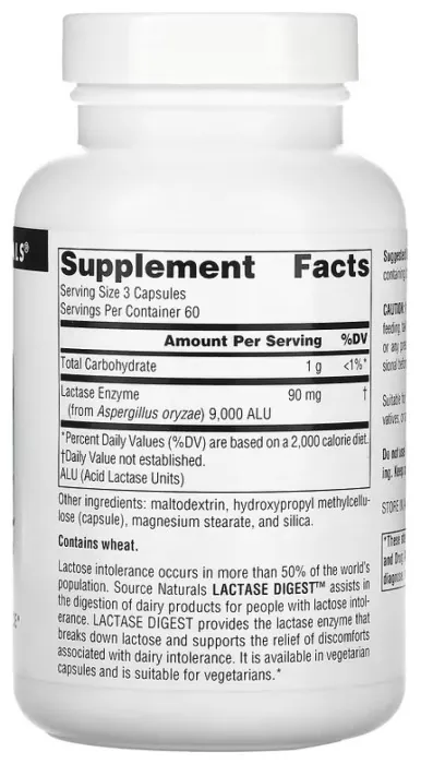 Lactase Digest 30mg - 180 caps