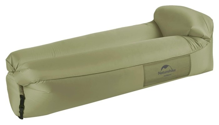 Матрас надувной ламзак Naturehike NH20FCD06, 180х70х52 см, оливковый, имеет чехол-рюкзак.