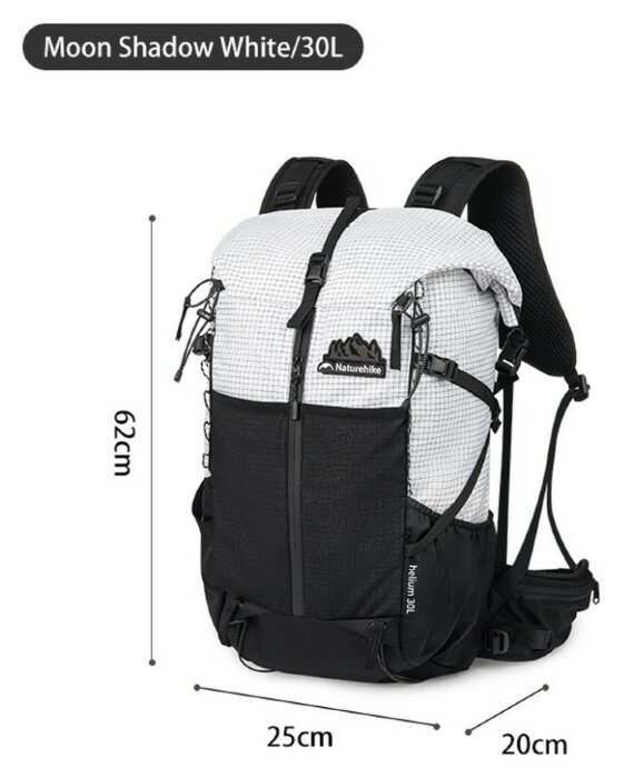 Рюкзак туристичний Naturehike Helium CNK2300016, 30+5 л, коричневий, укр, укр