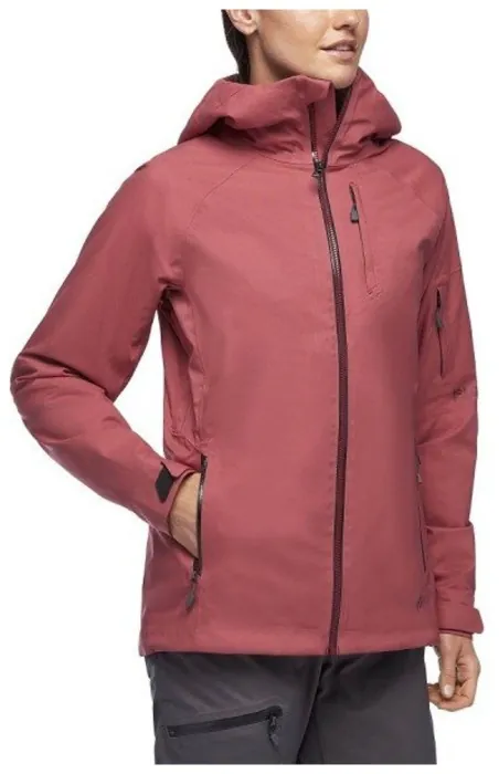 Гірськолижна жіноча тепла мембранна куртка Black Diamond Boundary Line Insulated Jacket, XS - Wild Rose