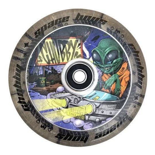 Колесо для трюкового самокату Chubby Spaceboys 110мм х 24мм - Alien, укр