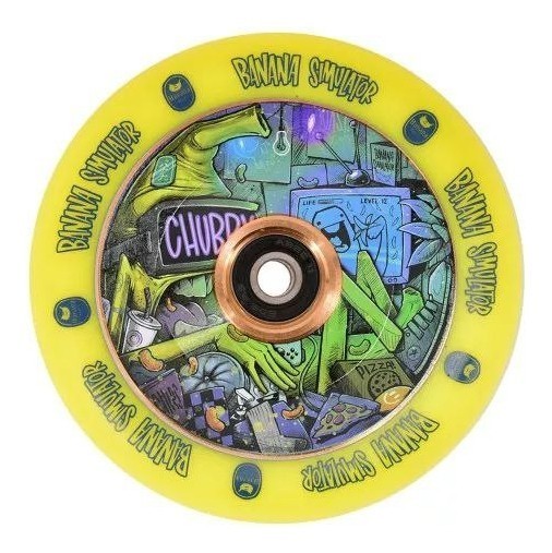 Колесо для трюкового самокату Chubby Spaceboys 110мм х 24мм - Alien, укр, укр