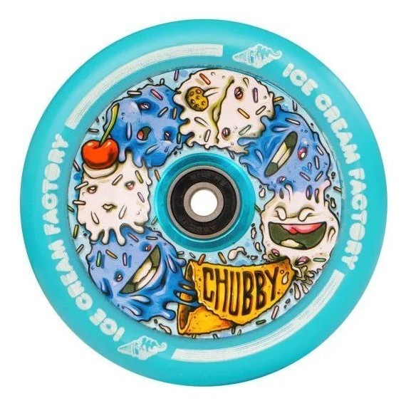 Колесо для трюкового самокату Chubby Spaceboys 110мм х 24мм - Alien, укр, укр