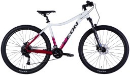 Велосипед AL 27,5" Leon XC LADY 80 HDD рама-18" білий з малиновим 2025 Велосипед AL 27,5" Leon XC LADY 80 HDD рама-18" білий з малиновим 2025