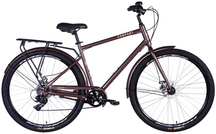 Велосипед ST 28" Dorozhnik COMFORT MALE DD FR рама-20" коричневый 2025