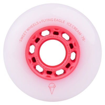 Колеса для роликов Flying Eagle Ice Cream 85A 4 шт красные 72 мм
