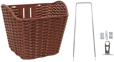 Корзина пластик під болт 28&quot; 340*260*270см 460 коричневий; silver TEN 019