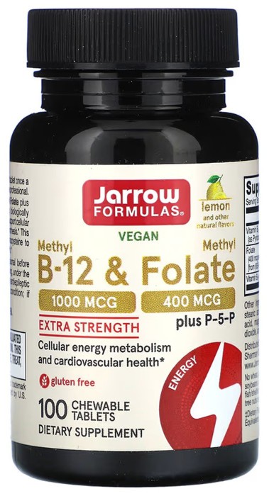 Methyl B-12 & Methyl Folate - 100 tabs