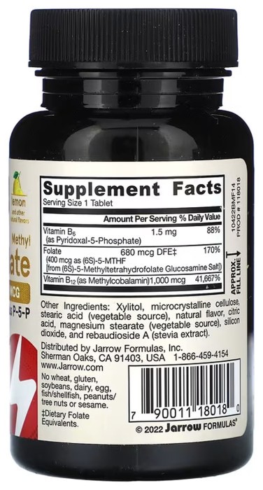 Methyl B-12 & Methyl Folate - 100 tabs