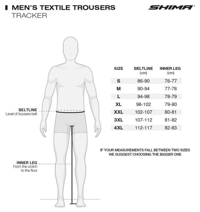 Мотоштани Shima TRACKER MEN PNT BLK