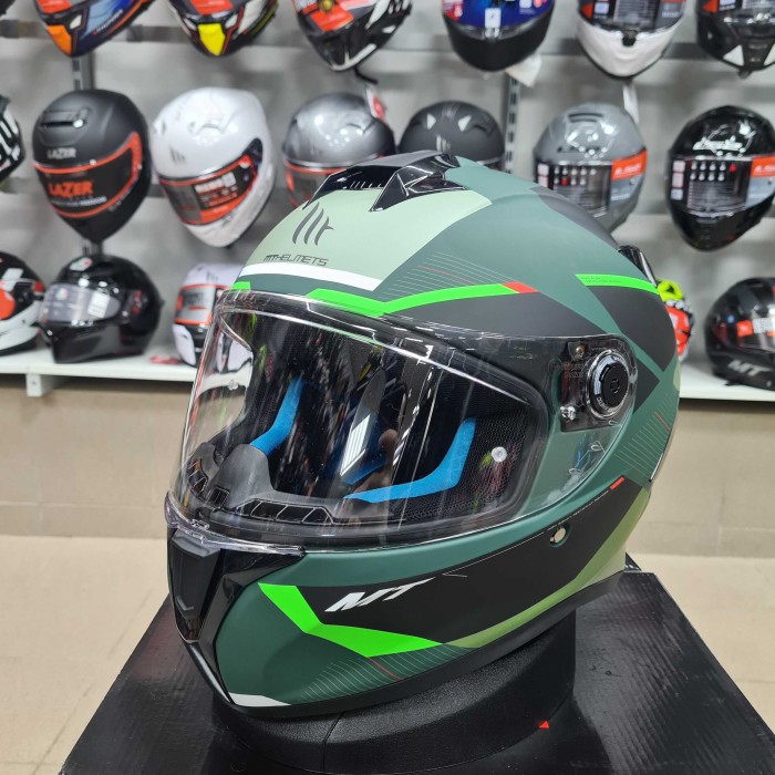 Мотошолом MT Targo S KAY C6 Matt Green ECE2206
