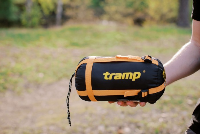 Спальний мішок Tramp Airy Light ковдра з капюш лівий yellow/grey 190/80 UTRS-056