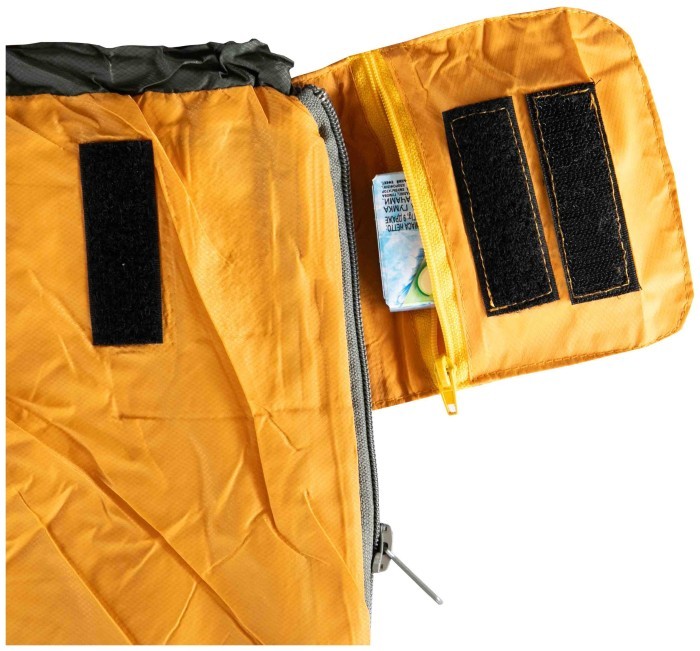 Спальний мішок Tramp Airy Light ковдра з капюш лівий yellow/grey 190/80 UTRS-056, укр, укр