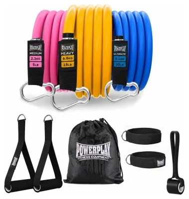 Набір трубчастих еспандерів PowerPlay PP-4101 Expander Tube Set 3шт. (До 18,2 кг.)
