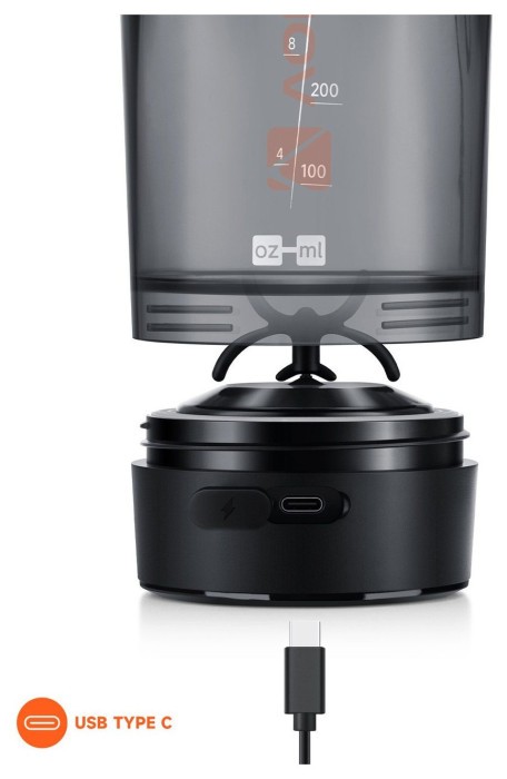 Шейкер спортивний електричний VOLTRX Gallium 700 мл. Tritan Orange