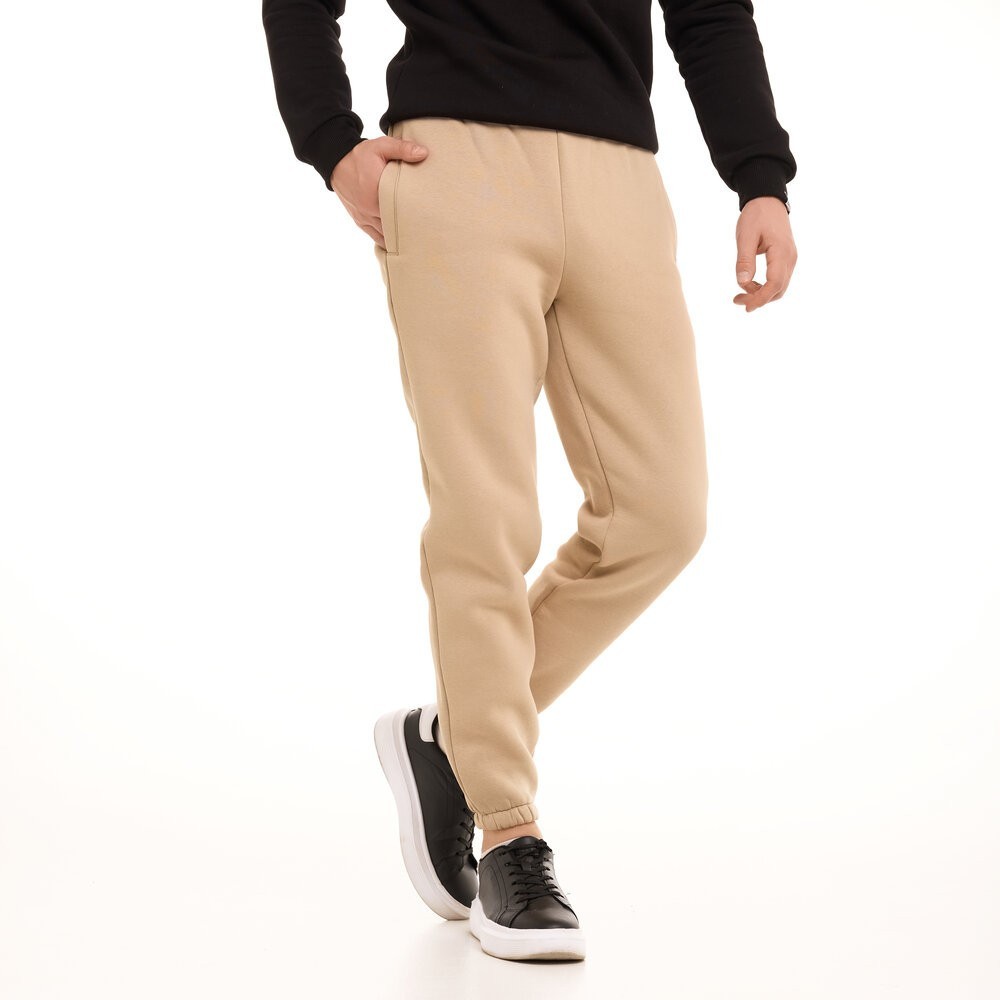 Чоловічі штани джогери з кишенями пісочні Pobedov 007 ЗИМА, укр, укр