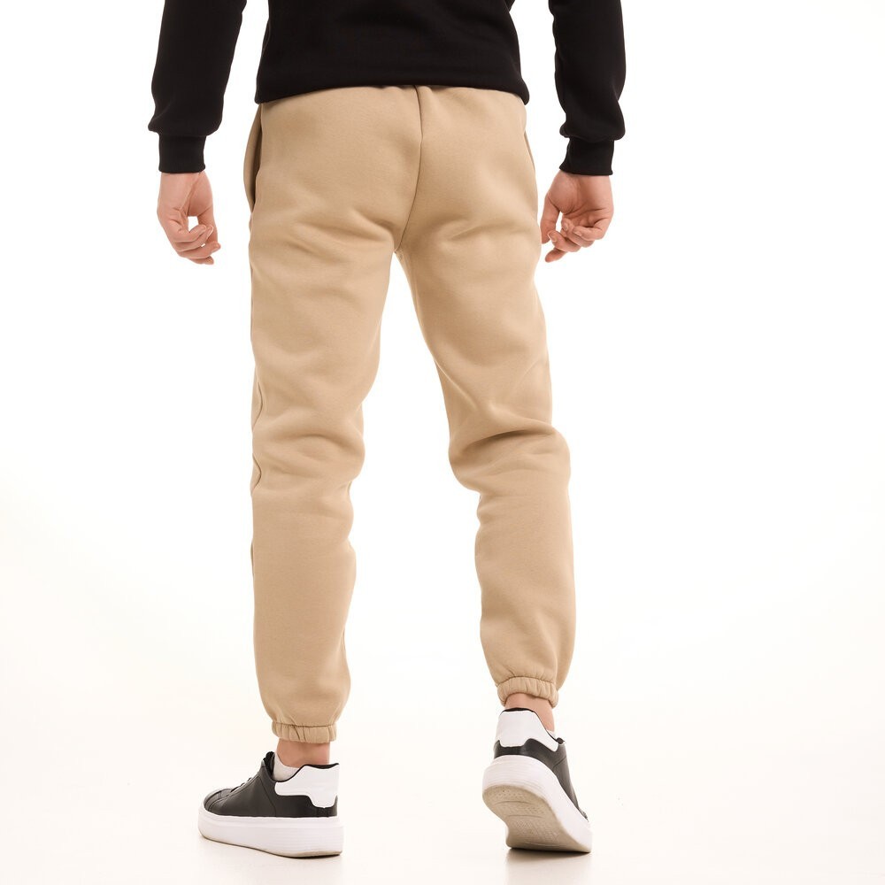 Чоловічі штани джогери з кишенями пісочні Pobedov 007 ЗИМА, укр, укр