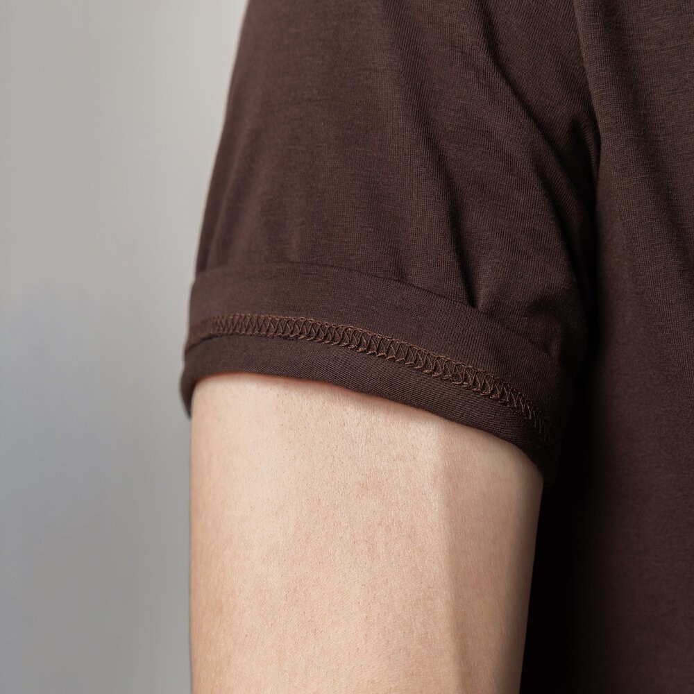 Мужская футболка хлопковая Pobedov Peremoga шоколадная