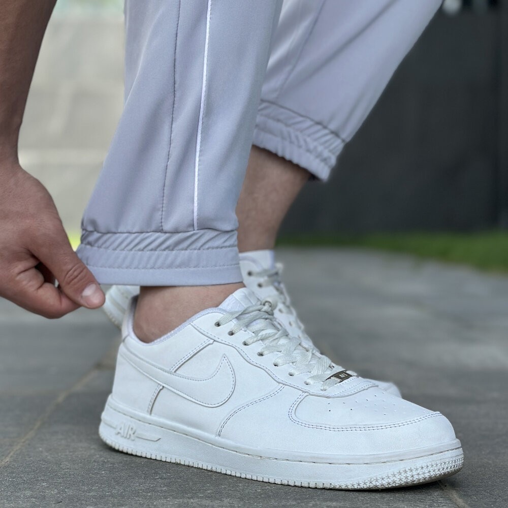 Мужские легкие джогеры из софта серые Pobedov Weekend