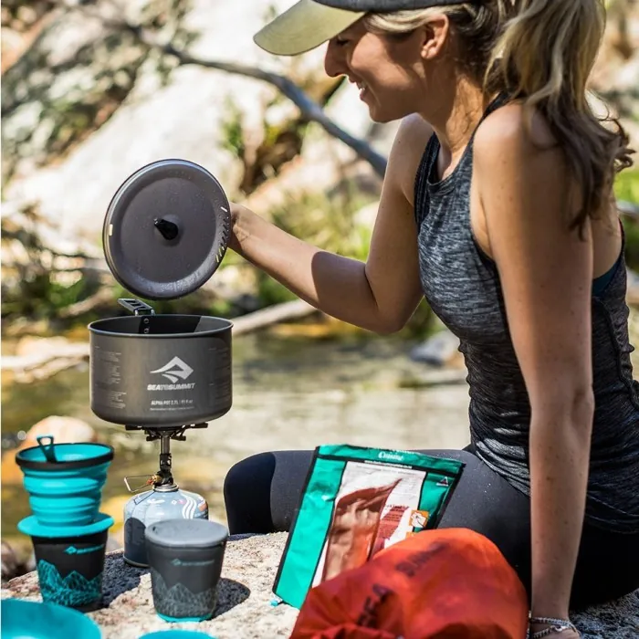 Набор посуды Alpha Cookset 2.2 от Sea To Summit, Pacific Blue/Grey