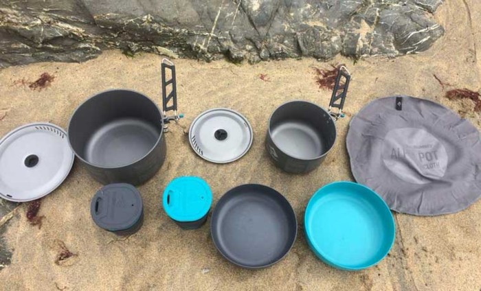 Набор посуды Alpha Cookset 2.2 от Sea To Summit, Pacific Blue/Grey