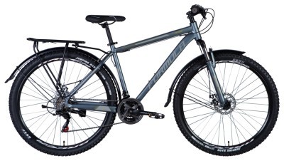 Велосипед AL 29&quot; Formula MOTION PLUS AM рама-&quot; з багажником задн St з крилом Pl 2024 (чорно-зелений (м))