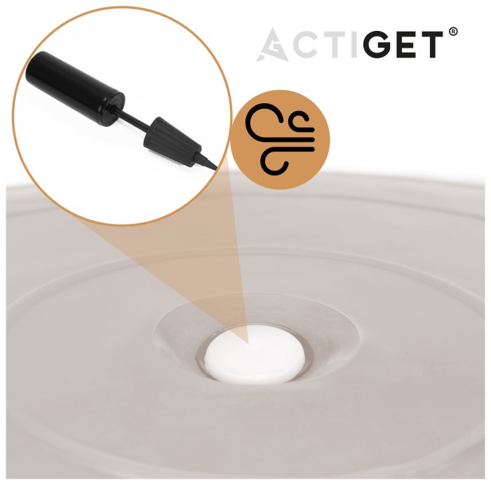 М'яч для фітнесу (фітбол) Actiget 65 см з насосом ACT0145 Biege