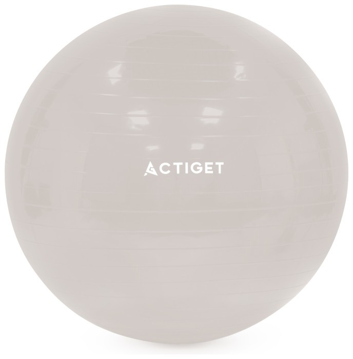 М'яч для фітнесу (фітбол) Actiget 65 см з насосом ACT0145 Biege