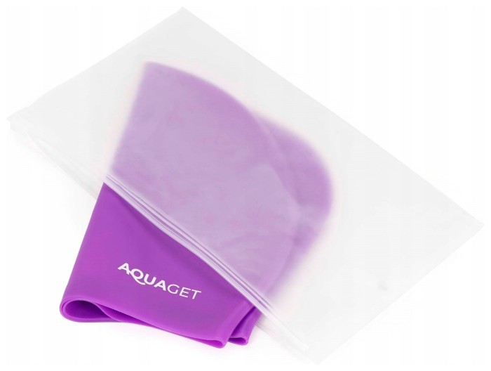 Шапочка для плавания Aquaget для длинных волос AQ0031 Violet