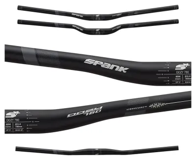 Руль SPANK OOZY 780 Vibrocore™, 25R Black Grey